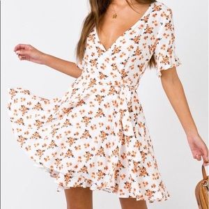 Princess polly white shortsleeve mini dress!!